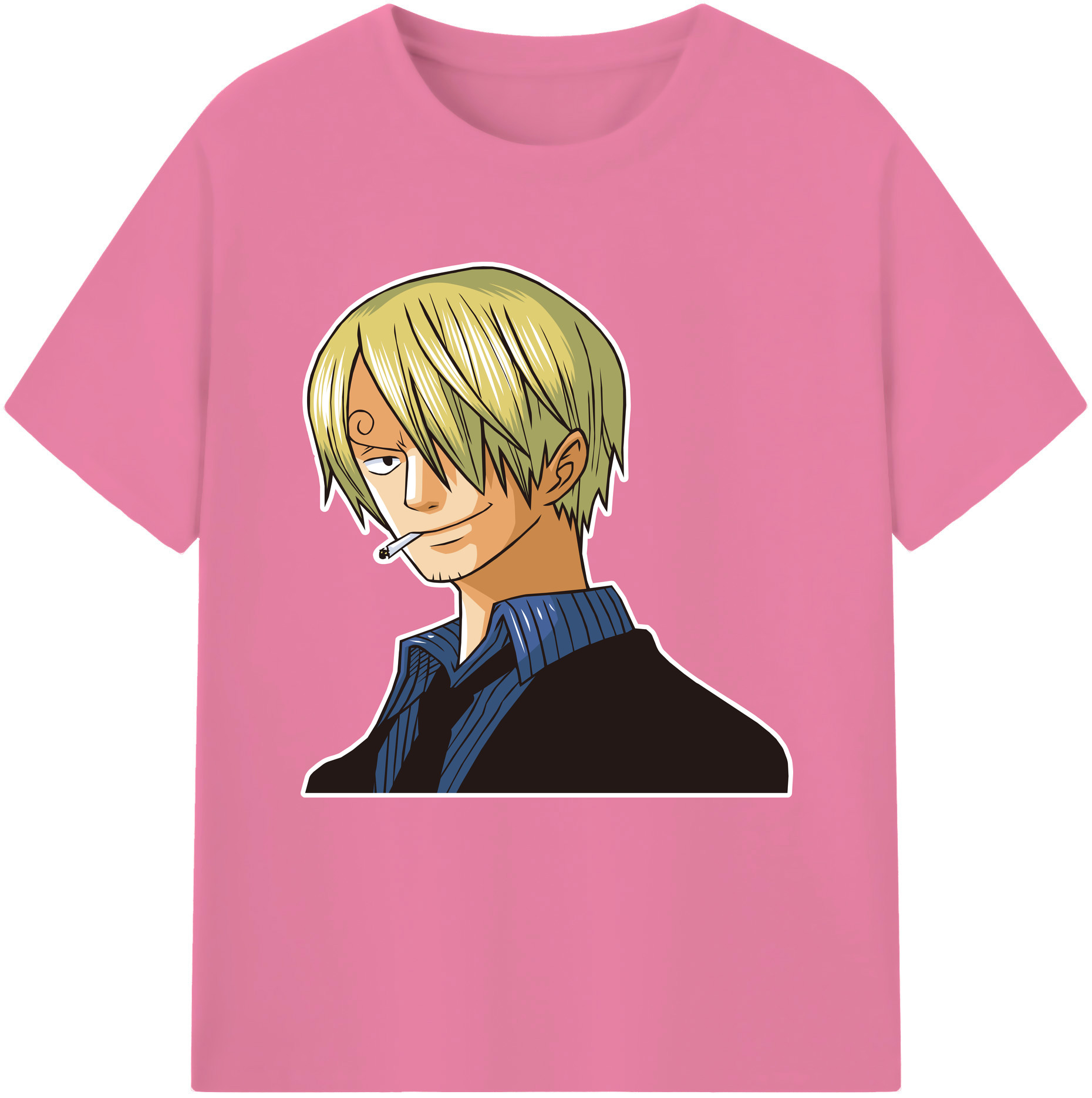 ワンピース サンジ ONE PIECE Sanji 綿100％半袖Tシャツ（フロントプリント）